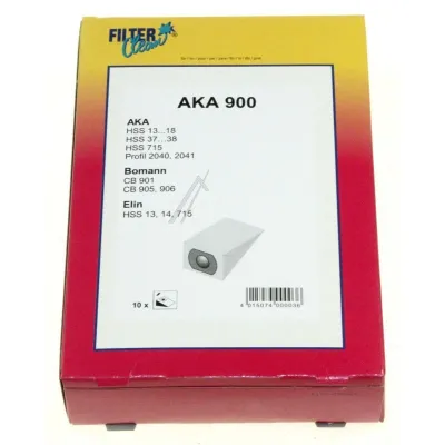 Aka900 Staubsaugerbeutel Filterclean 000004K 10er Pack