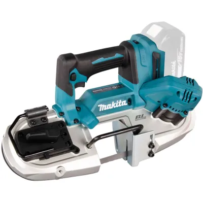 Makita Akku-Bandsäge DPB183Z 18V | bürstenlos | Schnittbreite 66 mm | ohne Akku & Ladegerät | Metall | blau