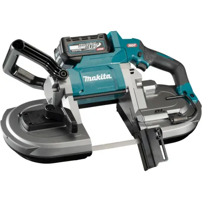 Makita Akku-Bandsäge PB002GZ 40V max | Bandsäge kabellos | 127 mm Schnitttiefe | ohne Akku/Ladegerät | blau/schwarz