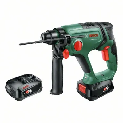 Bosch Akku-Bohrhammer UniversalHammer 18V 06039D6003 | 2x 2,5Ah Akku | SDS plus | 2,0 J | Ladegerät & Koffer