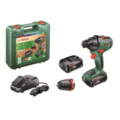 Akku-Bohrschrauber AdvancedDrill 18 (grün/schwarz, 2x Li-Ionen Akku 2,5Ah, Koffe