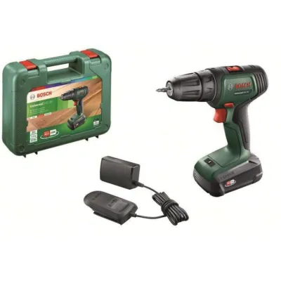 Akku-Bohrschrauber UniversalDrill 18V (grün/schwarz, Li-Ionen Akku 1,5Ah, Koffer