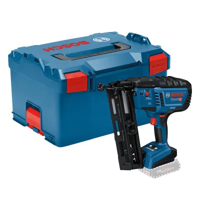 Bosch Professional Akku-Holznagler GNH 18V-64-2 M 0601482001 | 18V | kabellos | 32-64mm Nägel | L-BOXX | blau