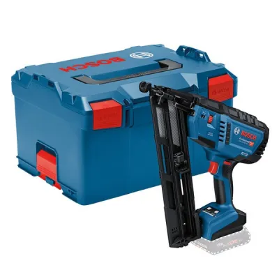 Bosch Professional Akku-Holznagler GNH 18V-64 MD 0601482201 | 18V | 32-64 mm Nägel | Solo | L-BOXX | Blau