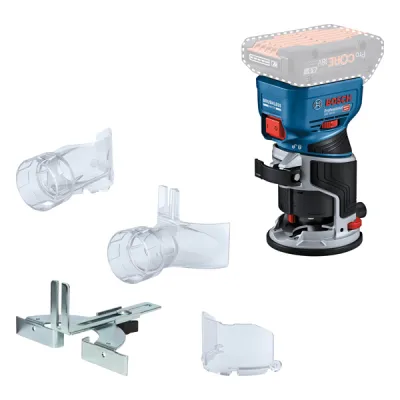 Bosch Akku-Kantenfräse GKF 18V-8 06016C2000 | 18V | bürstenloser Motor | Staubabsaugung | solo | blau/schwarz