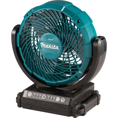 Makita Akku-Lüfter CF101DZ 10,8V Solo | 3 Stufen | Oszillation | Bodenventilator | 180 mm | türkis