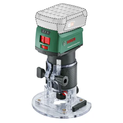 Bosch Akku-Kantenfräse AdvancedTrimRouter 18V-8 | 06039D5000 | Bürstenloser Motor | 18V | ohne Akku | kompakt | Grün