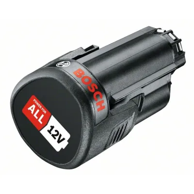 Bosch Akku für Elektrowerkzeuge 1600A02N79 | 12V Lithium-Ionen | 2Ah Kapazität | PBA Serie | 186g | schwarz