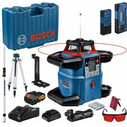 Akku-Rotationslaser GRL 600 CHV Professional, 18Volt, mit Baustativ (blau, Akku 