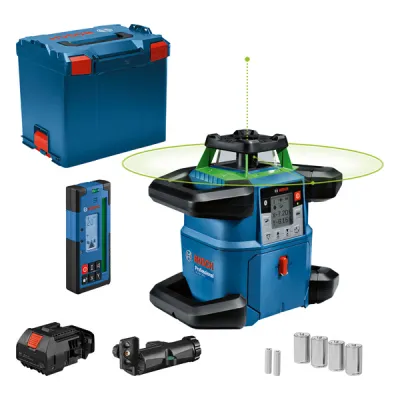 Bosch Rotationslaser GRL 650 CHVG 0601061V01 | 650m Reichweite | grüner Laser | IP68 | 1,5mm/m | Bluetooth | L-BOXX