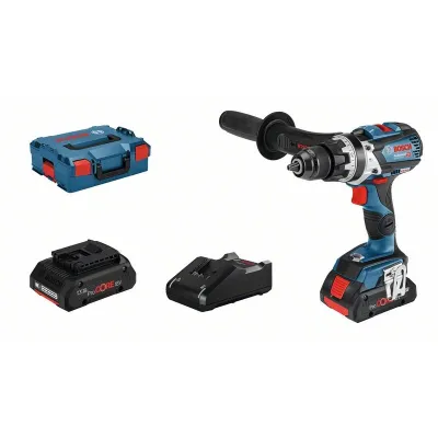 Bosch Professional Akku-Schlagbohrschrauber GSB 18V-110 C | 18V | 2x 4,0Ah Akku | 110Nm | Brushless | Ladegerät | L-BOXX