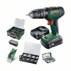 Akku-Schlagbohrschrauber UniversalImpact 18V + SystemBox (grün/schwarz, Li-Ionen