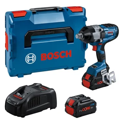 Bosch Professional Akku-Drehschlagschrauber GDS 18V-1600 HC | 18V | 1600 Nm | 2x 8,0Ah | Ladegerät | L-BOXX