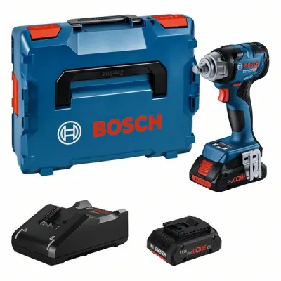 Bosch Akku-Schlagschrauber GDS 18V-330 HC | 18V 4Ah | 330 Nm | 2x ProCORE18V Akku | L-BOXX | Bluetooth
