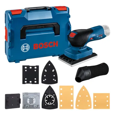 Bosch Akku-Schwingschleifer GSS 12V-13 | 12V | 130x80mm | Klett | 3 Schleifplatten | ohne Akku/Ladegerät | L-Boxx
