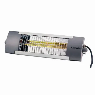 AKO Infrarot-Terrassenstrahler BA 1900 | 1900 W | Halogen-Heizelement | Wandmontage | Aluminium | IPX4 | 594x160x144 mm