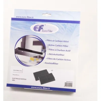 Aktivkohlefilter 2 Stück für Dunstabzugshaube Eurofilter 9029865988 Kompatibel E