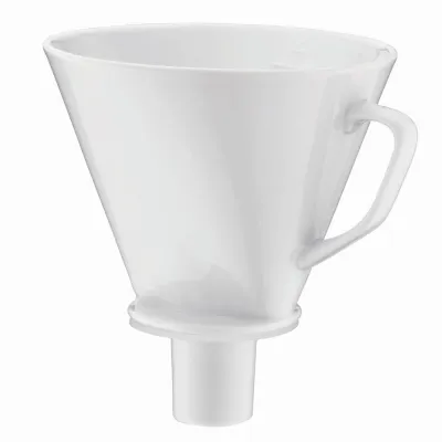 alfi Kaffeefilter Porzellan 0096010000 | Größe 4 Handaufguss | Isolierkannenfilter | langer Auslauf | weiß