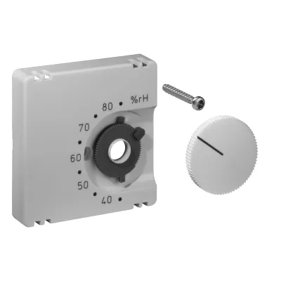 ALRE Deckelset Zentralplatte JZ-021.100 | Temperaturregler Abdeckung 55x55 mm | Thermoplast glänzend | reinweiß RAL 9010