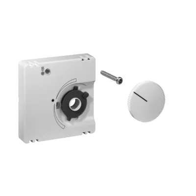 ALRE Abdeckung 55x55mm JZ-008.101 | Thermostat Deckel | Zentralplatte | Kunststoff matt | RAL 9010 Reinweiß