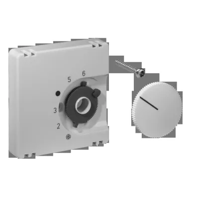 alre Deckelset Unterputzthermostat JZ-001.120 | Abdeckung 55x55 mm | Kunststoff glänzend | verkehrsweiß RAL9016