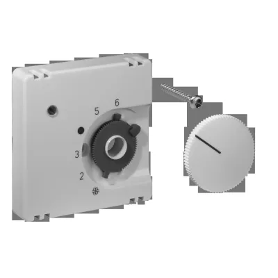 ALRE Deckelset 55x55mm JZ-016.100 | Abdeckung Thermostat Unterputz | Kunststoff glänzend | reinweiß RAL9010