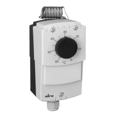 ALRE-IT Industrieraumthermostat JET-120R | Raumthermostat | 2-Punktregler | -35 bis +70°C | IP65 | Kapillarrohr