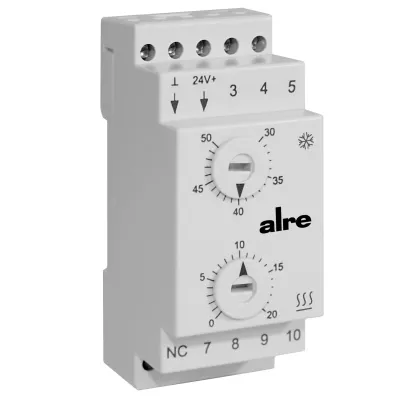 ALRE Thermostat KTRRN-267.014 Peltierregler | 24V DC | 16A | 0-50°C | Heizen & Kühlen | Klemmbefestigung