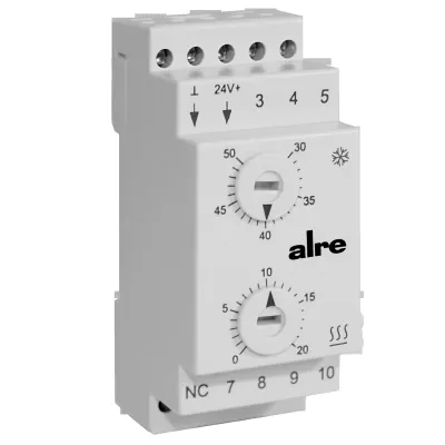 ALRE Thermostat KTRRN-267.014 Peltierregler | 24V DC | 16A | 0-50°C | Heizen & Kühlen | Klemmbefestigung