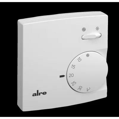 ALRE Raumthermostat RTBSB-001.065 | Aufputz | 230V | Wechsler NO/NC | 5–30°C | Heizen & Kühlen | Bimetall | weiß