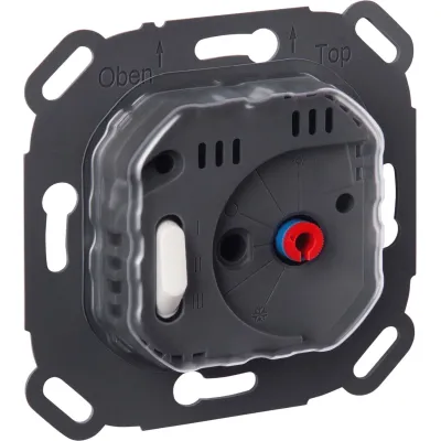 ALRE-IT Raumthermostat RTBSU-401.063#00 | Unterputz | 230V | 3-Draht | Wechsler | Heiz-/Kühlfunktion | IP30 | anthrazit