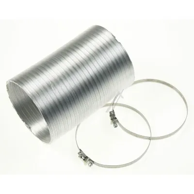 Alu-Flexschlauch mit Schellen für Elica Dunstabzugshaube KIT0094727 125 mm