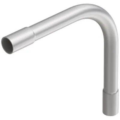 Alu-Steckbogen Ø20mm unbeh m.Muffe hfr