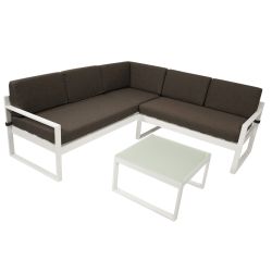 Aluminium Loungeset ARESE, weiß