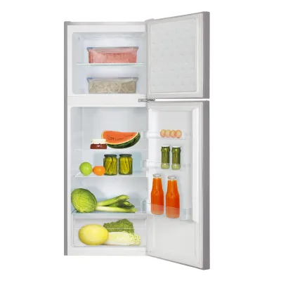 Amica Kühl-Gefrierkombination DT 374 160 E | 211l | 144cm | Abtauautomatik | Edelstahloptik | E-Klasse