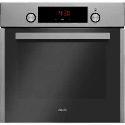 Amica Einbaubackofen EB 944 100 E | 65l | Aqualytic | 11 Funktionen | Teleskopauszug | Edelstahl | silber/schwarz