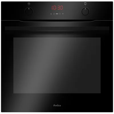 Amica Einbaubackofen EBX 943 600 S | 77l | 9 Funktionen | Umluft | Grill | Steam Clean | Energieklasse A | Schwarz