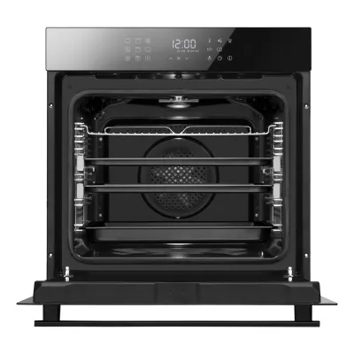 Amica Einbau-Backofen EBX 944 670 S | 77L XXL | A+ | 12 Heizarten | SoftClose | Steam Clean | Schwarz Glas