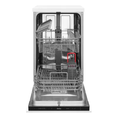 Amica Einbau-Geschirrspüler EGSPV 587 915 vollintegriert | 45 cm | 9 Maßgedecke | Aquastopp | Edelstahl | Schwarz