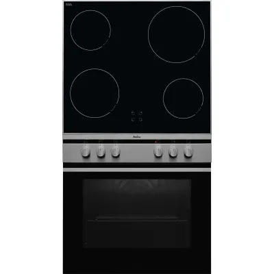 Amica Einbauherd-Set EHC 12708 E | Umluftbackofen 65L | Glaskeramikkochfeld 4 Zonen | Edelstahl | Energieklasse A