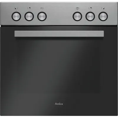 Amica Einbau-Herdset EHC 933 011 E | Glaskeramik | 65L | Umluft | Edelstahl | Energieeffizienz A | Steam Clean