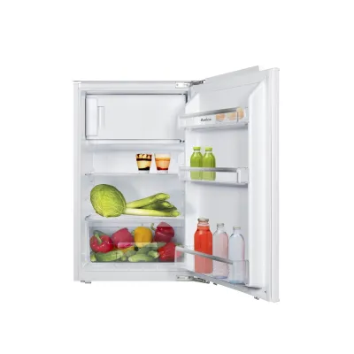 Amica Einbau-Kühlschrank mit Gefrierfach EKS 16181/1 | Festtür | Inverter | 116l | 88cm Nische | Tür-Alarm | LED | weiß