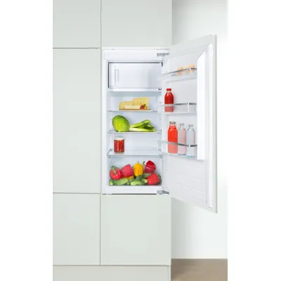 Amica Einbau-Kühlschrank mit Gefrierfach EKSS 361 216 | 140l | Schlepptür | Inverter | 102 cm | LED | EEK E | weiß