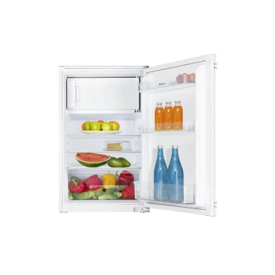 Amica Einbau-Kühlschrank EKSS 361 915 mit Gefrierfach | 116l | Schlepptür | LED | Energieklasse D | 88cm | Weiß