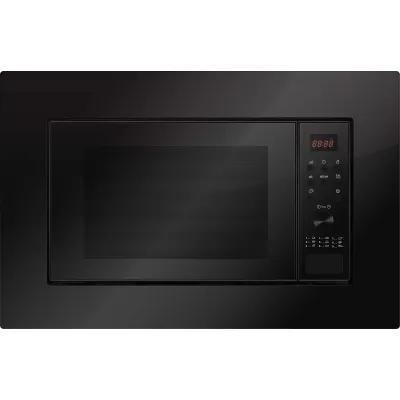 Amica Einbau-Mikrowelle EMW 13170 S | 20l | 700W Mikrowelle | 900W Grill | 9 Programme | Edelstahl | Schwarz