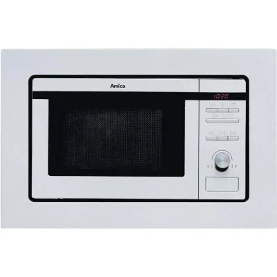 Amica Einbau-Mikrowelle EMW 13180 E | 20 l | Grillfunktion | 800/1000 W | 5 Stufen | Timer | Edelstahl