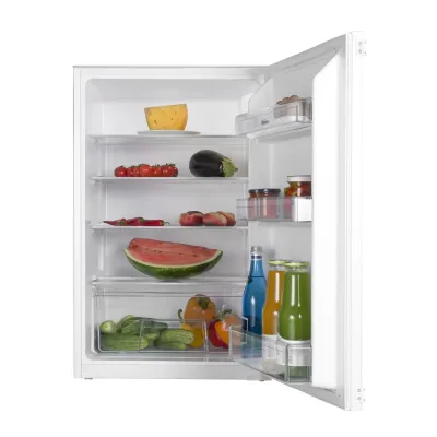 Amica Einbaukühlschrank EVKS 16172-1 | Vollraum 135l | Schlepptür | 88cm Nische | Inverter | EEK E | LED | 35dB | Weiss