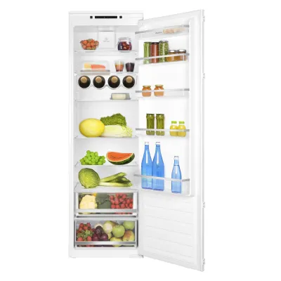 Amica Einbaukühlschrank EVKSS 357 200 | Vollraum 316l | Schlepptür | Push2Open | 178cm | Abtauautomatik | LED | E | Weiß