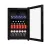 Bild: Amica Getränkekühlschrank FK 341151 S | 118L | Glastür UV-Schutz | LED-Beleuchtung | Türschloss | Schwarz | 84x54,5x54cm