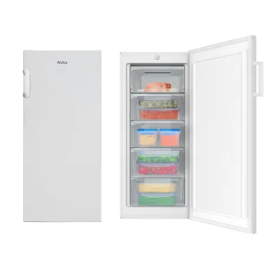Amica Gefrierschrank GS 321 130 W | 145 l | Standgerät | Energieeffizienz C | 125,9x54x55 cm | 4 Schubladen | weiß